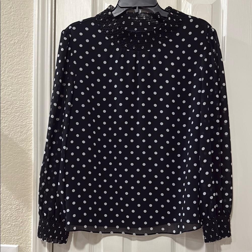 J crew polka dot shirt